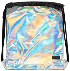 Cartoleria Zaino coulisse con zip Comix Special Cool Edition Argento iridescente Comix