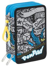 Cartoleria Astuccio accesoriato Pen Pad Seven Koi Jet Black. Nero Seven