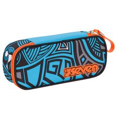 Cartoleria Astuccio busta organizzata Round Plus Seven Rawiri Bluejay. Azzurro Seven