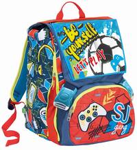 Cartoleria Zaino sdoppiabile Big Seven SJ Gang Boy Blu-Rosso Seven