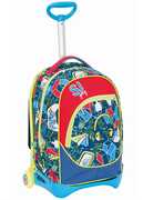 Cartoleria Zaino trolley Jack Jr Seven SJ Gang Boy Blu-Rosso Seven