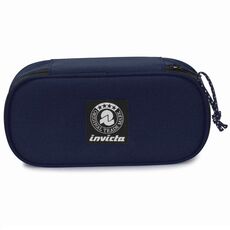 Cartoleria Astuccio busta ovale organizzata Invicta Lip XL Pencil Bag Plain Orion Blue. Blu scuro Invicta