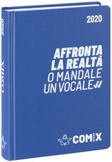 Cartoleria Diario Comix 2019-2020, 16 mesi, mini giornaliero Blu chiaro scritta bianca Comix
