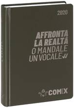 Cartoleria Diario Comix 2019-2020, 16 mesi, mini giornaliero Grigio Comix