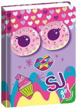 Cartoleria Diario Seven SJ Gang Facce da SJ, 10 mesi, Ciambelle Viola-Fucsia Seven
