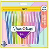 Cartoleria Penna Flair Nylon Pastel punta fibra M 1.1. Confezione da 12 Papermate