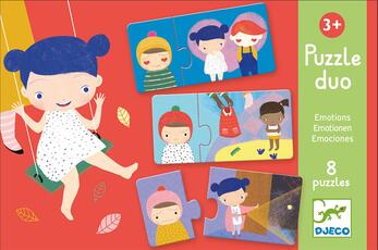 Giocattolo Puzzle Duo Emotions Djeco