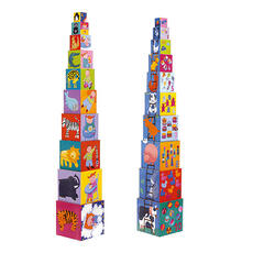 Giocattolo 10 funny blocks. Cubi divertenti impilabili Djeco