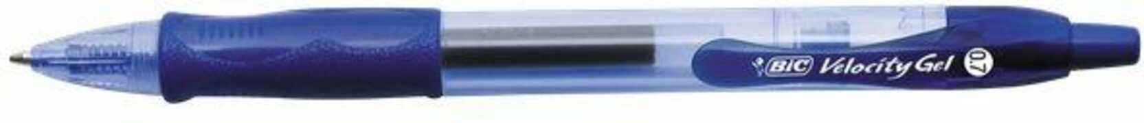 Cartoleria Penna a sfera a scatto Bic Velocity Gel blu Bic