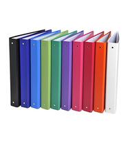 Cartoleria Quaderno ad anelli A4 Exacompta in PPL Foderato Opaco 4 anelli Colori Assortiti - 3cm Exacompta