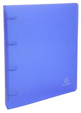 Cartoleria Quaderno ad anelli A4 Exacompta in PPL Trasparente 4 anelli Colori Assortiti - 3 cm Exacompta
