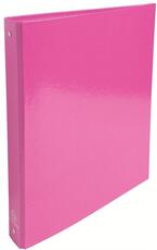 Cartoleria Quaderno ad anelli A4 Exacompta Iderama Foderato Lucido 4 anelli Rosa - 3cm Exacompta