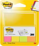 Cartoleria 3M Post-it. Segnapagina in Carta con Supporto in Cartoncino. 4 Colori Neon Post-it