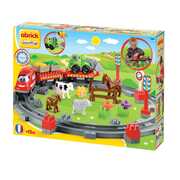 Giocattolo Abrick Treno Country, con un veicolo e 4 animali Ecoiffier