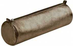 Cartoleria Astuccio tombolino trousse Clairefontaine in pelle iridescente. Marrone Clairefontaine