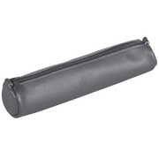 Cartoleria Astuccio mini Age Bag rotondo in pelle. Grigio Clairefontaine