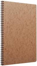 Cartoleria Quaderno Age Bag con spirale extra large a righe con margine. Marrone Clairefontaine