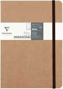 Cartoleria Taccuino Age Bag My Essential medium a pagine puntinate. Marrone Clairefontaine