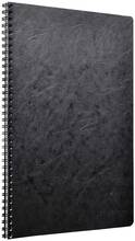 Cartoleria Quaderno Age Bag con spirale extra large a righe con margine. Nero Clairefontaine