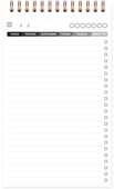 Cartoleria Blocco spiralato Age Bag, My.Task Manager 12x20cm 125F pre-stamp.stacc. Nero Clairefontaine
