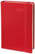 Cartoleria Agenda giornaliera 2019, 12 mesi, Daily 21 Prestige Quo Vadis Habana con elastico. Rosso Quo Vadis