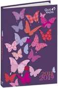 Cartoleria Diario Eurotextagenda 2018-2019, 12 mesi, Butterfly. Farfalla. Trois Quo Vadis