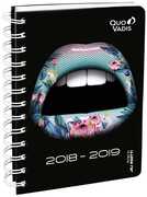 Cartoleria Diario Eurotextagenda 2018-2019, 12 mesi, Lips. Labbra. Hawaii Quo Vadis