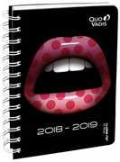 Cartoleria Diario Eurotextagenda 2018-2019, 12 mesi, Lips. Labbra. Pois Quo Vadis