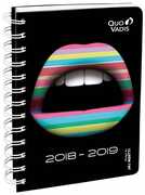 Cartoleria Diario Eurotextagenda 2018-2019, 12 mesi, Lips. Labbra. Righe Quo Vadis