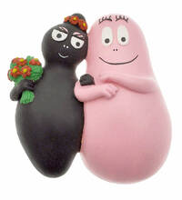 Giocattolo Calamita Barbapapà e Barbamamma Plastoy