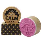 Cartoleria Timbro in legno Pop' Stamp. Keep Calm Maildor
