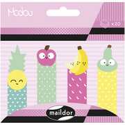 Cartoleria Segnapagina adesivi Modou. Frutti Maildor