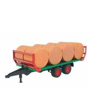 Giocattolo Rimorchio fieno + 8 balle fieno Bruder