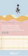 Cartoleria Calendario Family Planner 2019 TeNeues GreenLine mini 23,5 x 45,5. Hipster Squad TeNeues