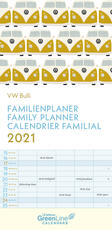 Cartoleria Planner TeNeues 2021 GreenLine Family VW Bulli - 22x45 cm TeNeues