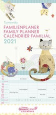 Cartoleria Planner TeNeues 2021 GreenLine Family Turnowsky - 22x45 cm TeNeues