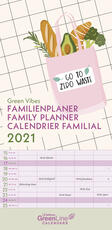 Cartoleria Planner TeNeues 2021 GreenLine Family Green Vibes - 22x45 cm TeNeues