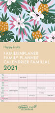 Cartoleria Planner TeNeues 2021 GreenLine Family Happy Fruits - 22x45 cm TeNeues