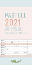 Cartoleria Planner TeNeues 2021 GreenLine Family Pastel - 22x45 cm TeNeues