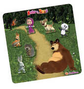 Giocattolo Eichhorn. Masha e Orso Puzzle Magnetico 7 pz in Legno Simba Toys
