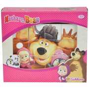 Giocattolo Eichhorn. Masha e Orso 12 Cubetti Favole in Legno Simba Toys