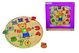 Giocattolo Eichhorn. Orologio Puzzle Con Orsetto 13 Pz Eichhorn