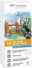 Cartoleria Pennarelli acquarellabili Dual Brush Tombow. Confezione 15+3 colori primari Koh-I-Noor