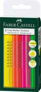 Cartoleria Evidenziatore Faber-Castell Textliner Grip 1543. Confezione 4 pezzi Faber-Castell