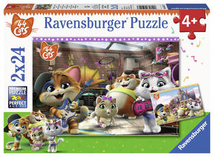 Giocattolo Ravensburger - Puzzle 44 Gatti, Collezione 2x24, 2 Puzzle da 24 Pezzi, Età Raccomandata 4+ Anni Ravensburger