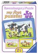 Giocattolo Teneri amici animali Puzzle 3x6 pezzi Ravensburger (06571) Ravensburger