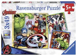 Giocattolo Avengers Puzzle 3x49 pezzi Ravensburger (08040) Ravensburger