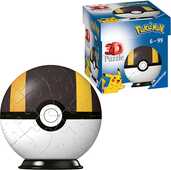 Giocattolo Ravensburger - 3D Puzzle Pokémon Pokéball Nera E Gialla, 54 Pezzi, 6+ Anni Ravensburger