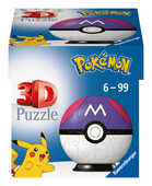 Giocattolo Ravensburger - 3D Puzzle Pokémon Masterball Viola, 54 Pezzi, 6+ Anni Ravensburger