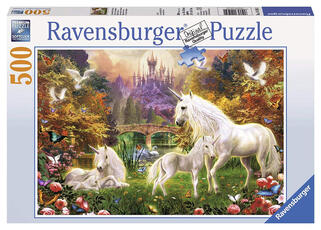Giocattolo Ravensburger 14195. Puzzle 500 Pz. Unicorni A Ravensburger
